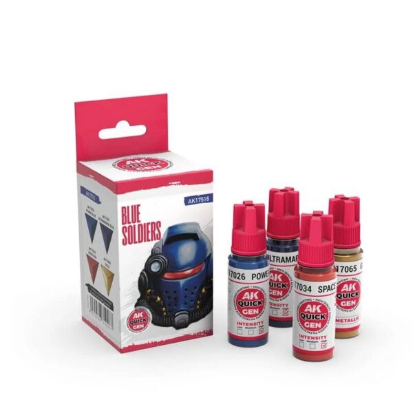 AK Quick Gen Set Blue Soldiers 4x18ml – Bild 2