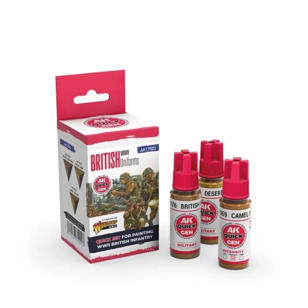 AK Quick Gen Set British Uniforms 3x18ml – Bild 2