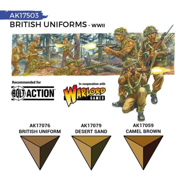 AK Quick Gen Set British Uniforms 3x18ml – Bild 3