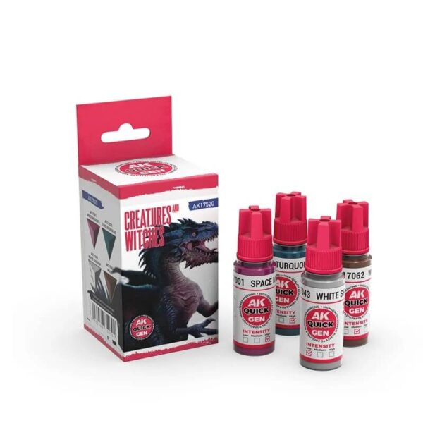 AK Quick Gen Set Creatures and Witches 4x18ml – Bild 2