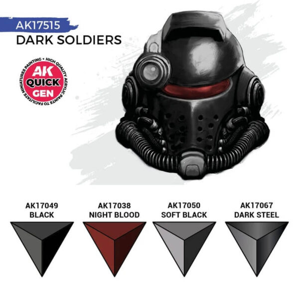 AK Quick Gen Set Dark Soldiers 4x18ml – Bild 3