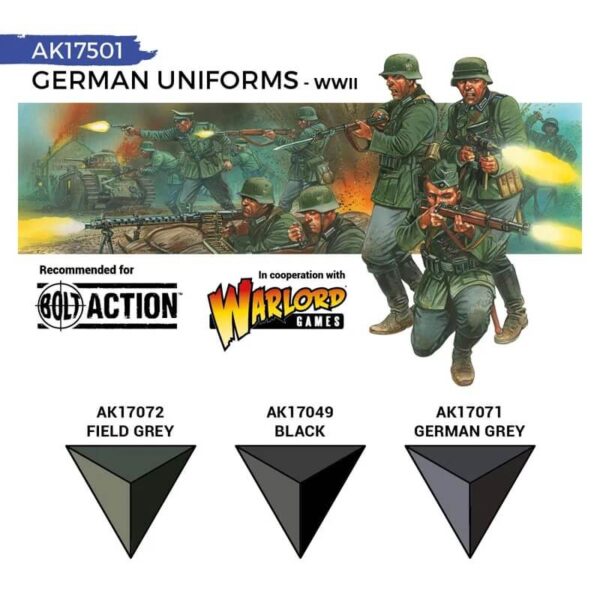 AK Quick Gen Set German Uniforms 3x18ml – Bild 3