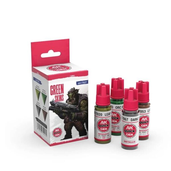 AK Quick Gen Set Green Skins 4x18ml – Bild 2