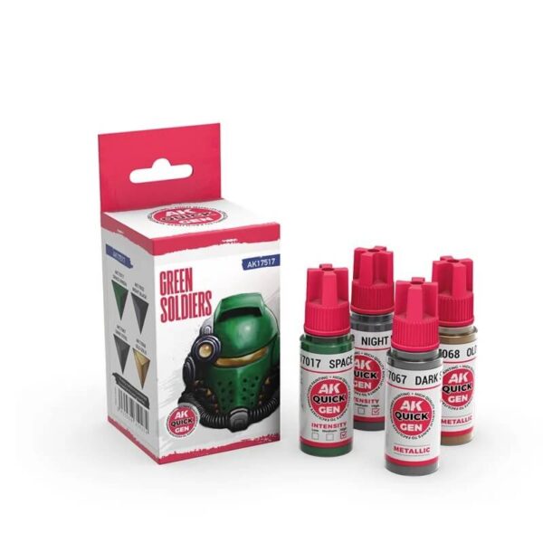 AK Quick Gen Set Green Soldiers 4x18ml – Bild 2