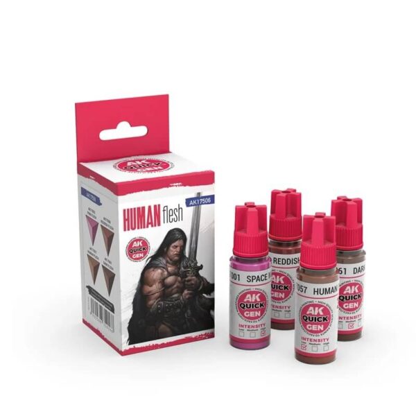 AK Quick Gen Set Human Flesh 4x18ml – Bild 2