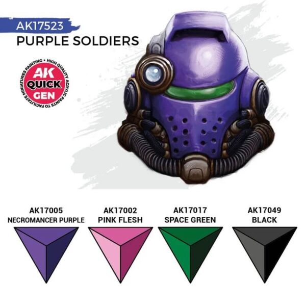 AK Quick Gen Set Purple Soldiers 4x18ml – Bild 3