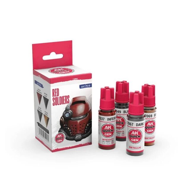 AK Quick Gen Set Red Soldiers 4x18ml – Bild 2