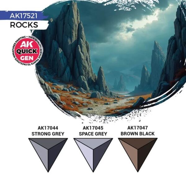 AK Quick Gen Set Rocks 3x18ml – Bild 3