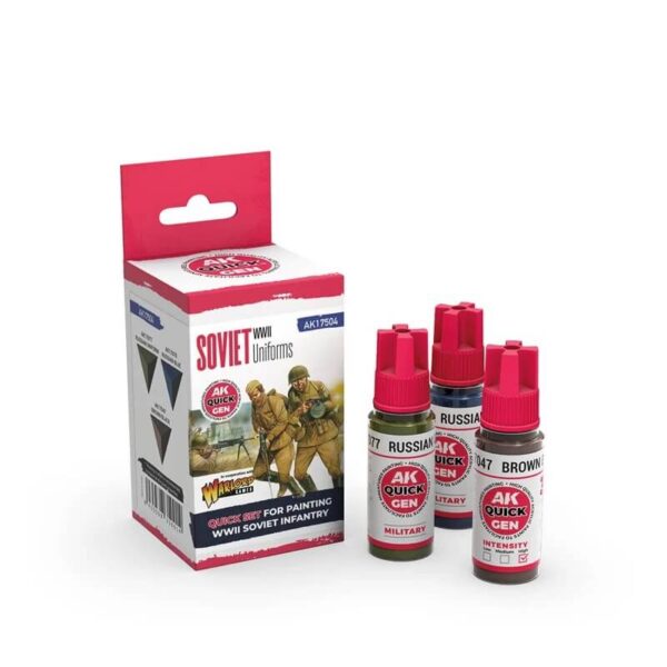 AK Quick Gen Set Soviet Uniforms 3x18ml – Bild 2