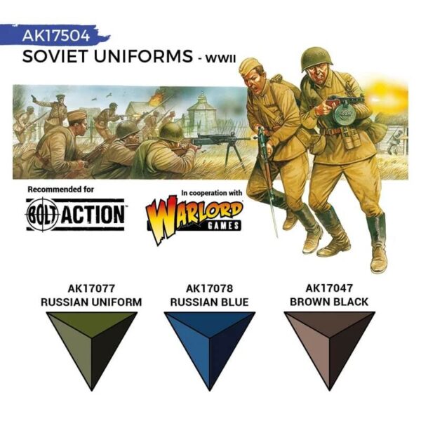 AK Quick Gen Set Soviet Uniforms 3x18ml – Bild 3