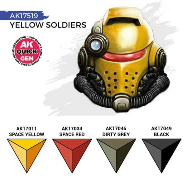 AK Quick Gen Set Yellow Soldiers 4x18ml – Bild 3
