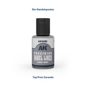 AK Interactive Precision Panel Liner Light Grey 30ml
