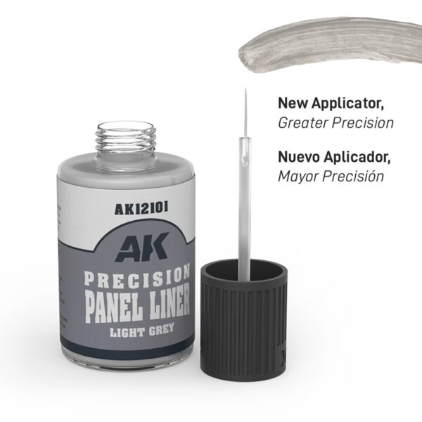 AK Interactive Precision Panel Liner Light Grey 30ml – Bild 2