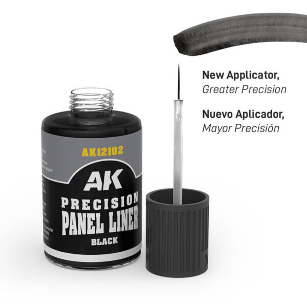 AK Interactive Precision Panel Liner Black 30ml – Bild 2