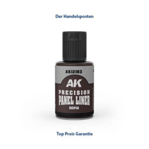 AK Interactive Precision Panel Liner Sepia 30ml
