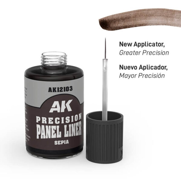 AK Interactive Precision Panel Liner Sepia 30ml – Bild 2