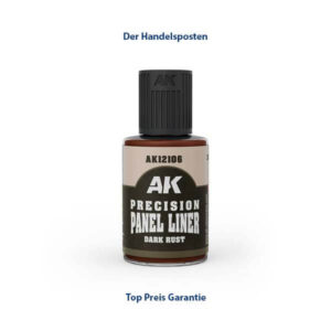 AK Interactive Precision Panel Liner Dark Rust 30ml
