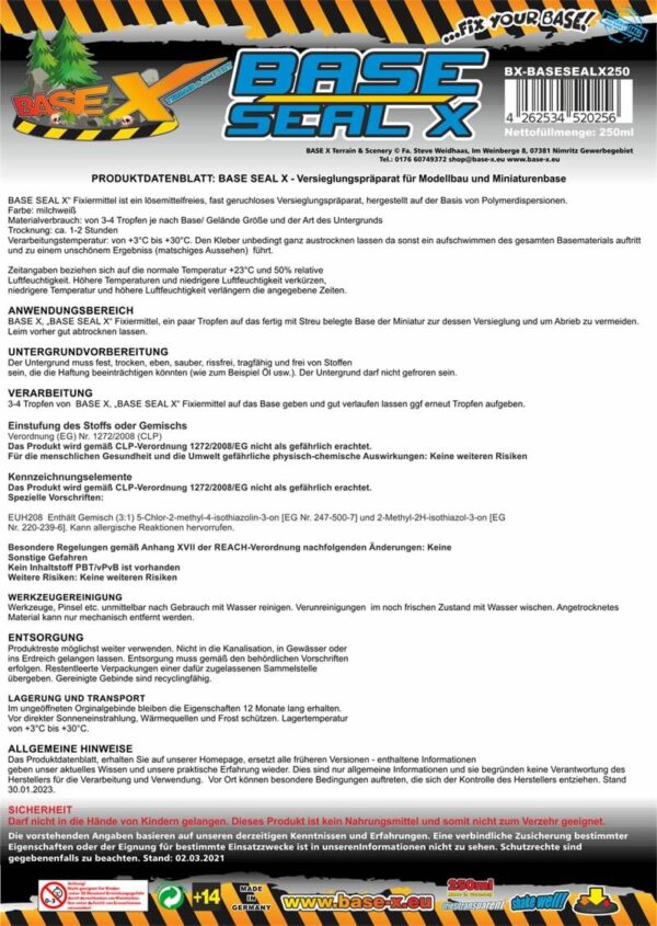 Base X Hobby Seal X 250ml – Bild 3