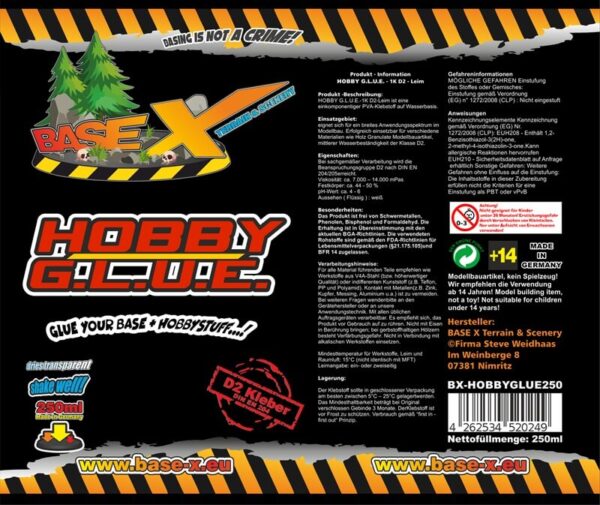Base X Hobby Glue 250ml – Bild 2