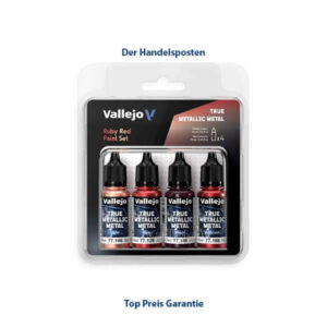True Metallic Metal Paint Set Ruby Red