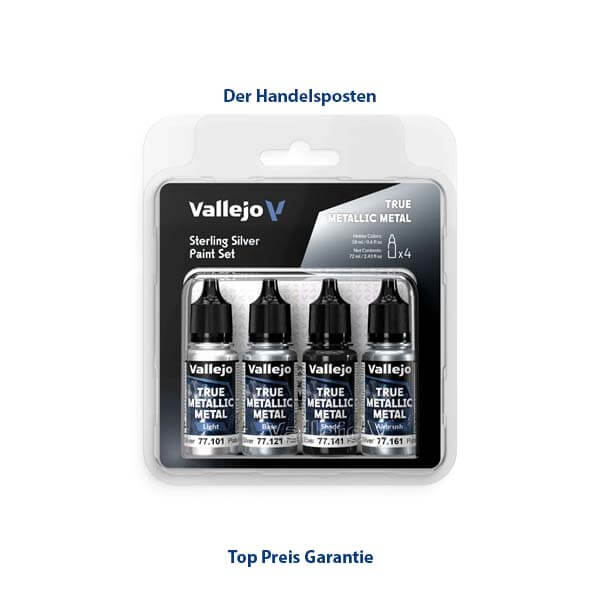 True Metallic Metal Paint Set Sterling Silver