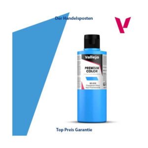 Vallejo Premium Airbrushfarbe Blue Fluo 200ml
