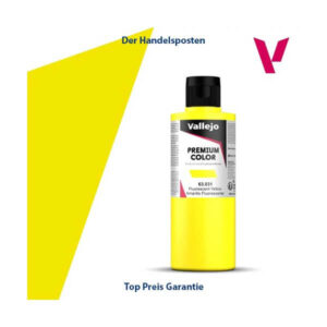 Vallejo Premium Airbrushfarbe Yellow Fluo 200ml