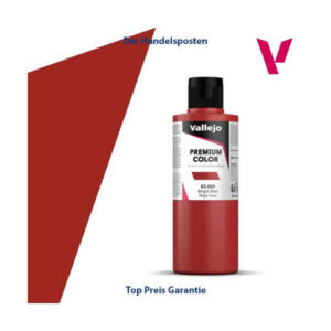 Vallejo Premium Airbrushfarbe Bright Red 200ml