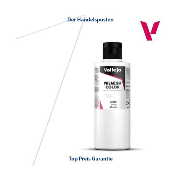 Vallejo Premium Airbrushfarbe White 200ml